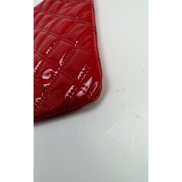 Chanel Patent Quilted Medium Cosmetic Case Dark Pink - Picture 8 of 15